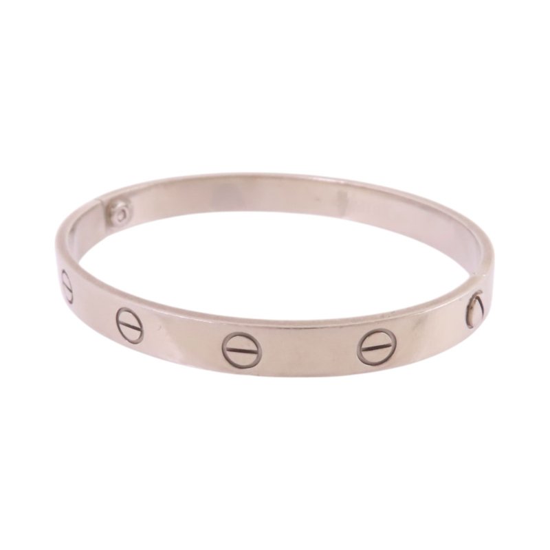 CARTIER 18K白金Love Bracelet手鐲-1