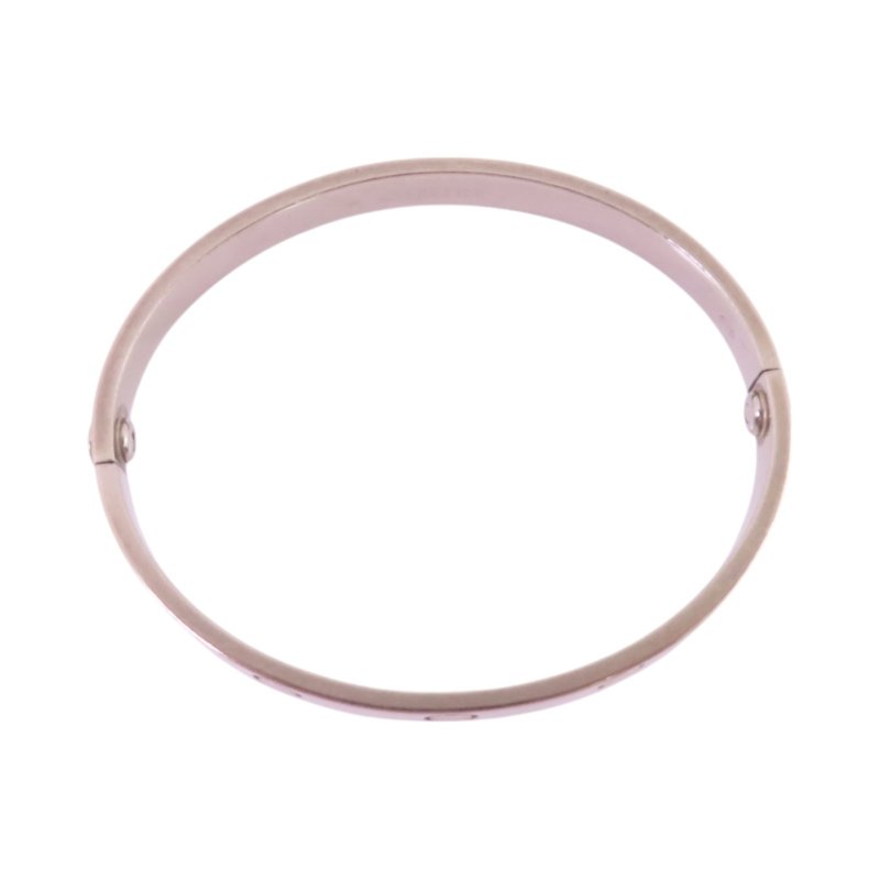 CARTIER 18K白金Love Bracelet手鐲-4