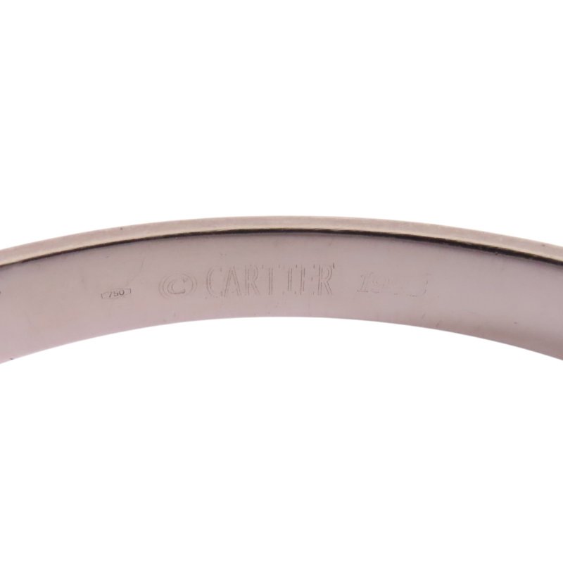 CARTIER 18K白金Love Bracelet手鐲-10
