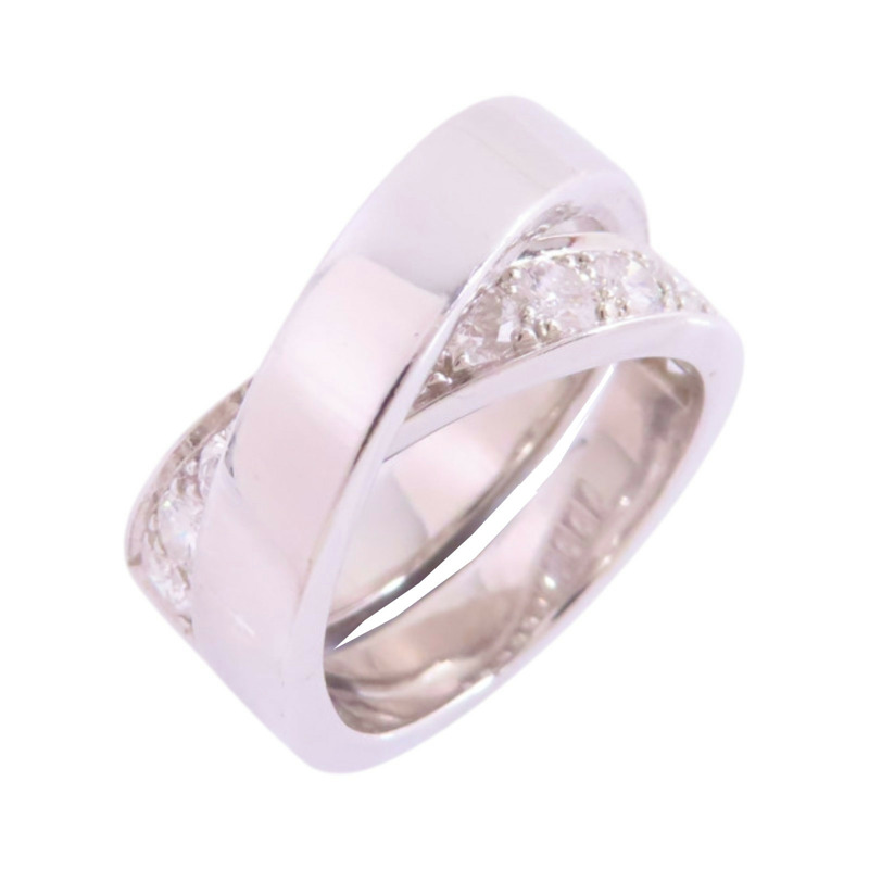 CARTIER 18K白金/鑽石Paris Nouvelle Vague Diamond Ring戒指#49/US#5-0