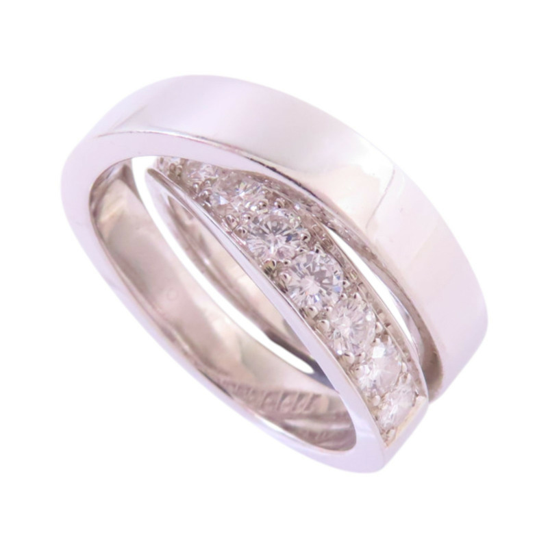 CARTIER 18K白金/鑽石Paris Nouvelle Vague Diamond Ring戒指#49/US#5-1