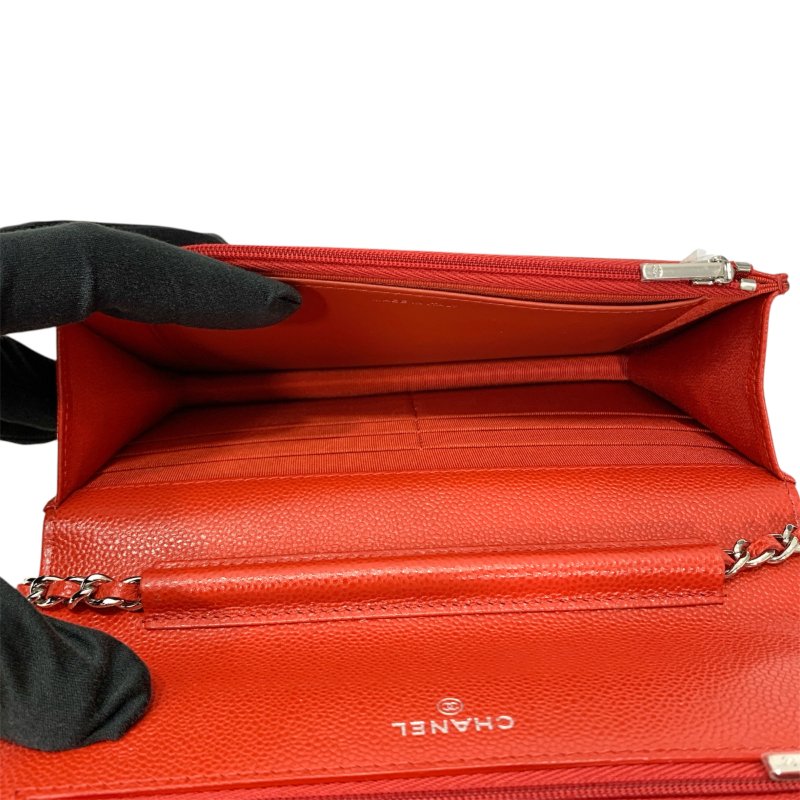 CHANEL 香奈兒 CLASSIC FLAP WOC 經典翻蓋WOC 荔枝牛皮 肩背包 紅色-7