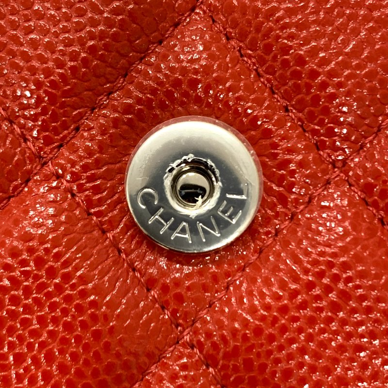 CHANEL 香奈兒 CLASSIC FLAP WOC 經典翻蓋WOC 荔枝牛皮 肩背包 紅色-10