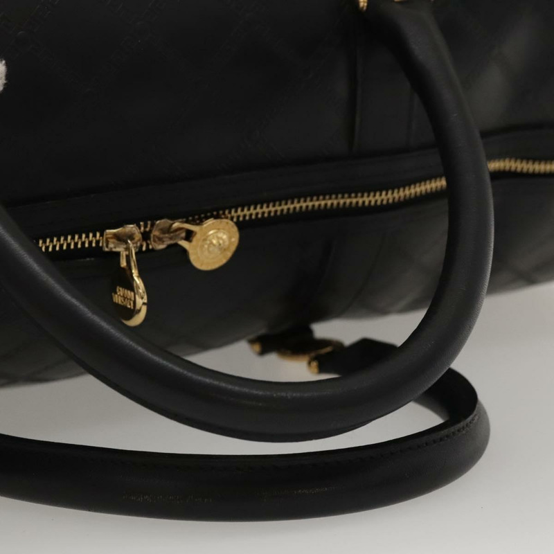 【日本直送】VERSACE 波士頓包 皮革 2 款 黑色 正品 ki5594-6