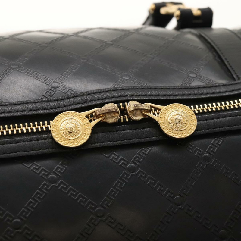 【日本直送】VERSACE 波士頓包 皮革 2 款 黑色 正品 ki5594-14