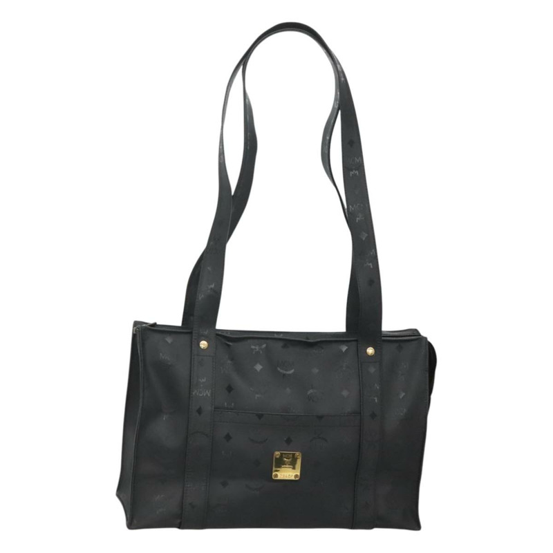 【日本直送】MCM Vicetos 標誌單肩包 PVC 黑色 正品 ar13398-0