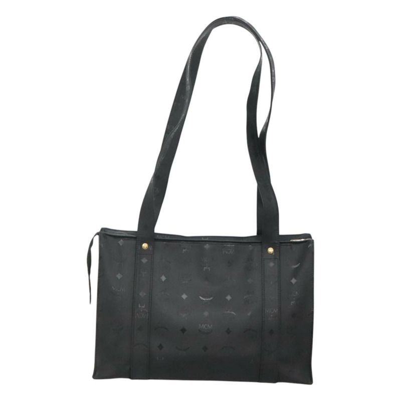 【日本直送】MCM Vicetos 標誌單肩包 PVC 黑色 正品 ar13398-2