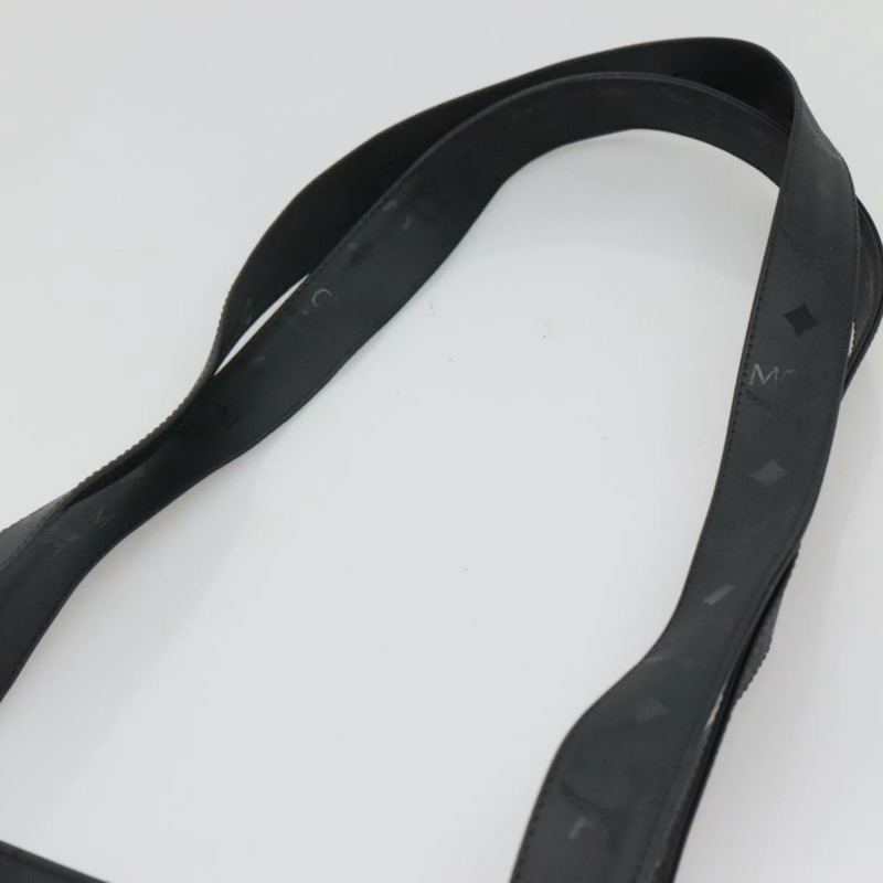 【日本直送】MCM Vicetos 標誌單肩包 PVC 黑色 正品 ar13398-7