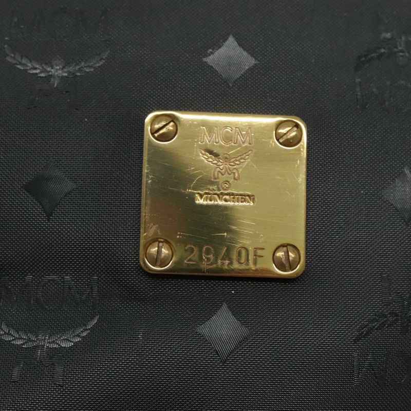 【日本直送】MCM Vicetos 標誌單肩包 PVC 黑色 正品 ar13398-13