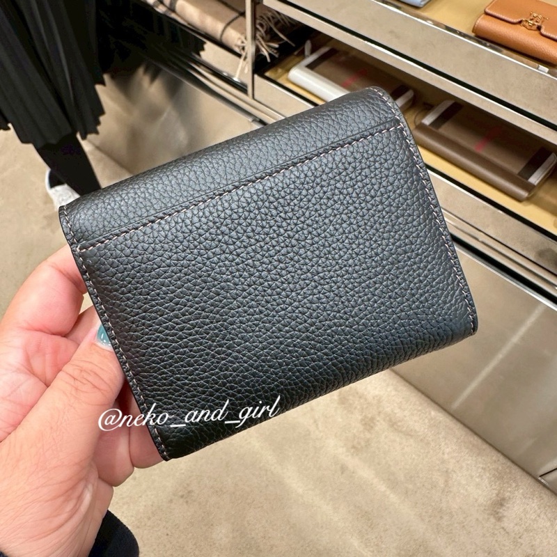 台灣現貨💕 Burberry 三折黑色短夾❤️-4