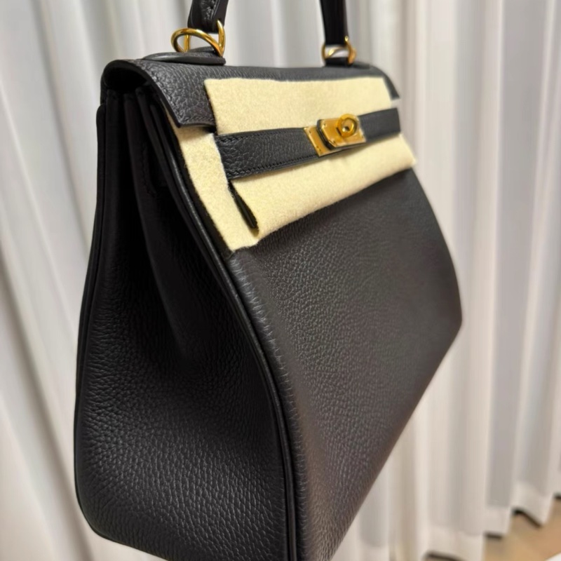 愛馬仕Hermes kelly 28 黑色 togo A刻-2