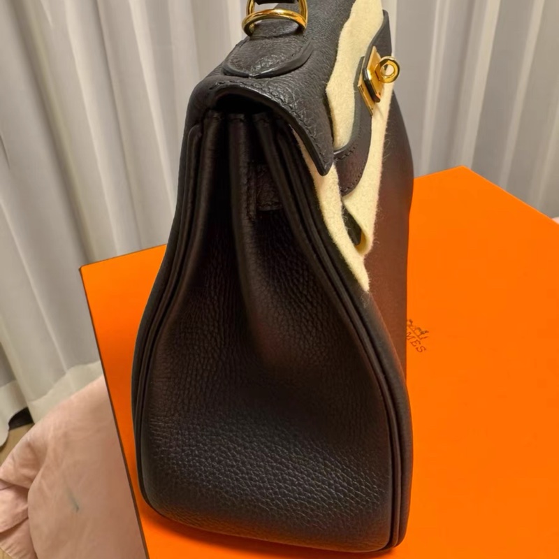 愛馬仕Hermes kelly 28 黑色 togo A刻-4