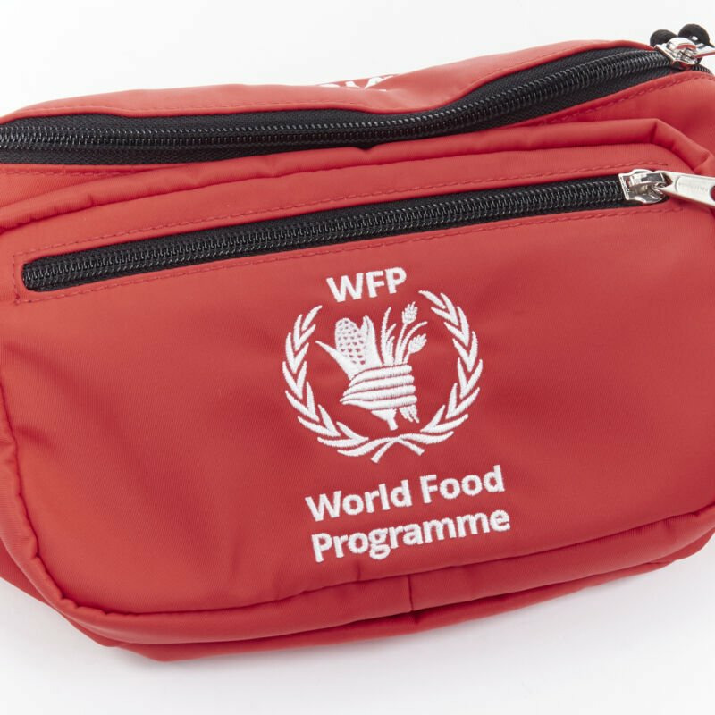 new BALENCIAGA Explorer Double Pack Sharp WFP red white crossbody waist bag-6
