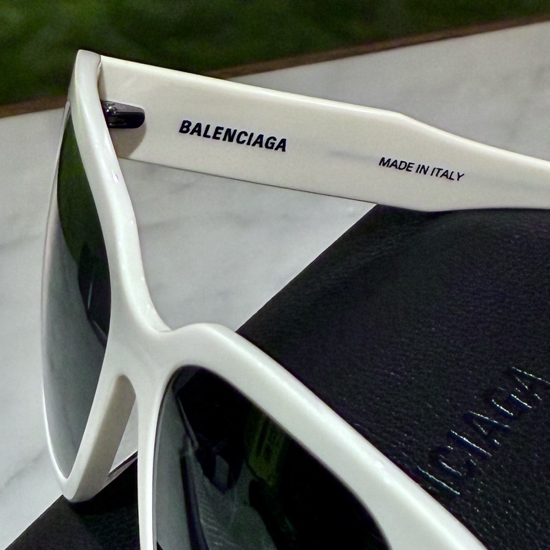 Balenciaga 巴黎世家白色側邊Logo太陽眼鏡-2