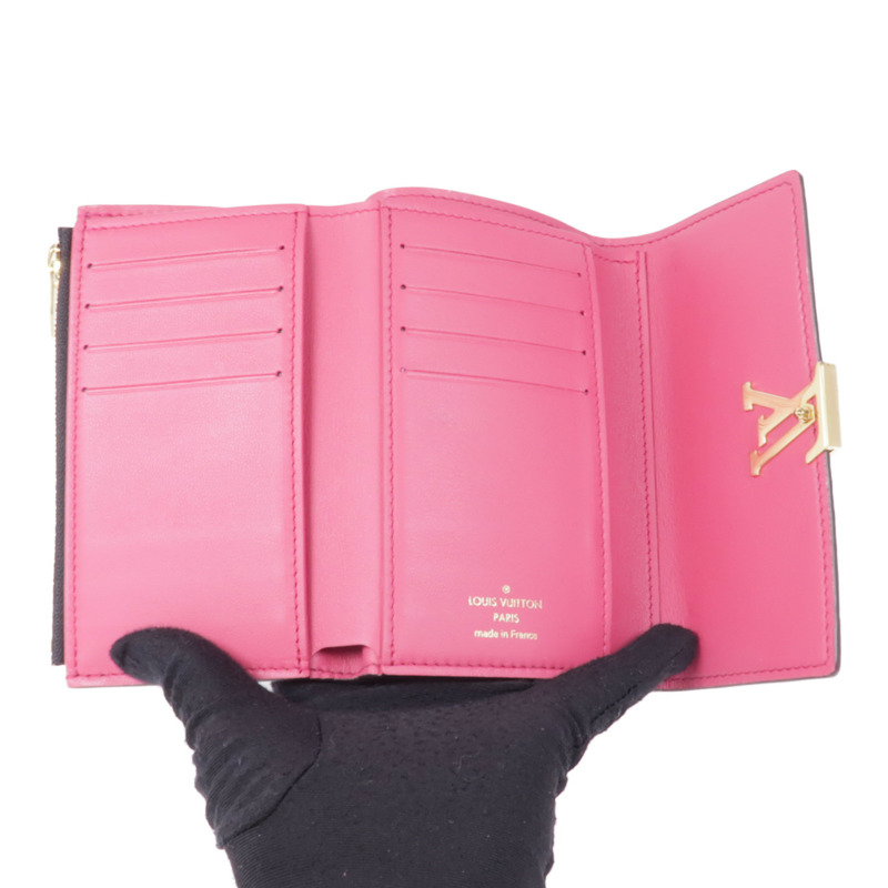 LOUIS VUITTON 【激減優惠】牛皮皮革Capucines Compact Wallet金扣錢包-11