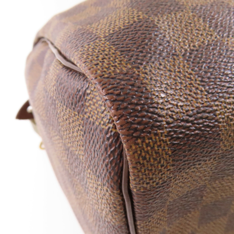 LOUIS VUITTON Damier Speedy 30金扣手挽袋-12
