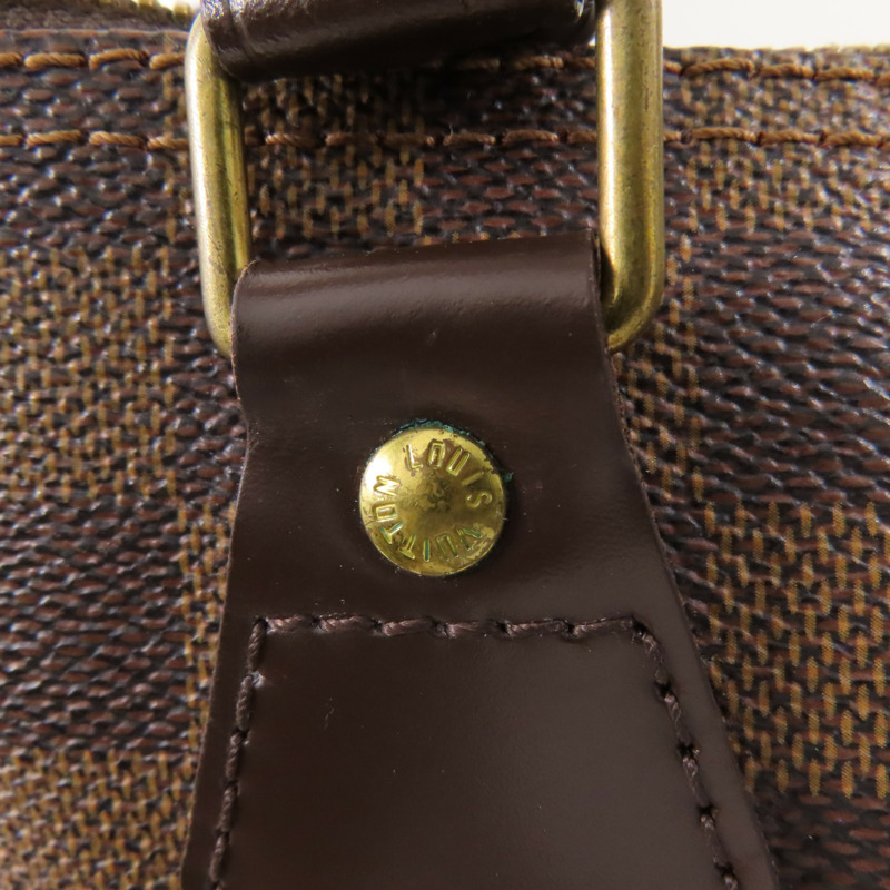 LOUIS VUITTON Damier Speedy 30金扣手挽袋-13