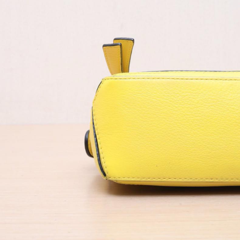 LOEWE(羅意威) Puzzle 18 幾何包 迷你 MINI 黃色-3