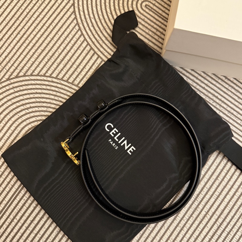 Celine 皮帶 75碼 2.5/1.8 都有 全新全配 帶膜-1