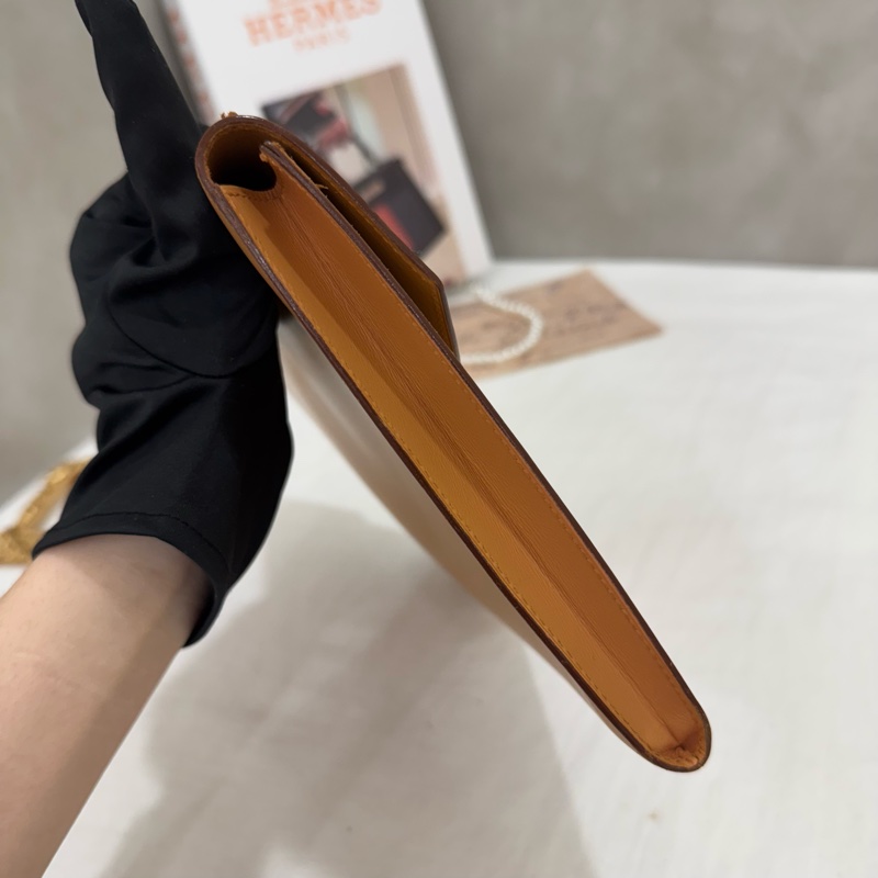Hermès 駝色手拿包-7