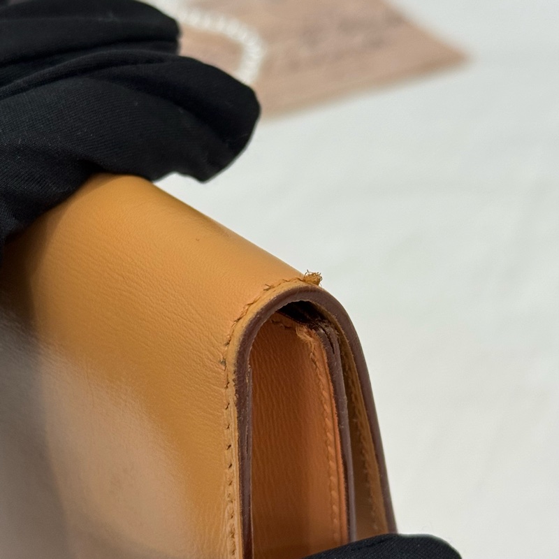 Hermès 駝色手拿包-9
