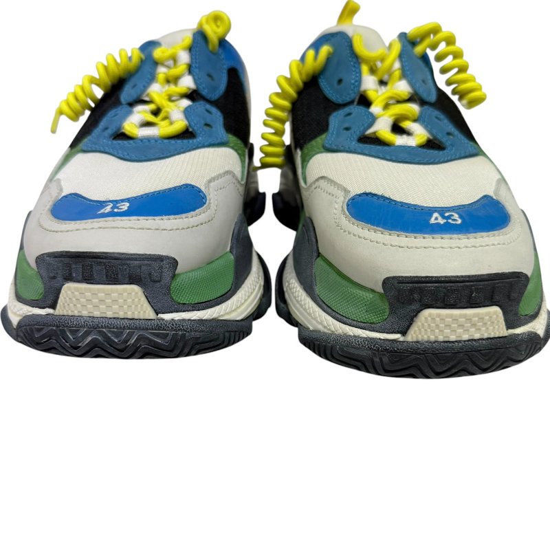 【美收精品】 BALENCIAGA Triple S 藍色拚色休閒鞋 2-433-5