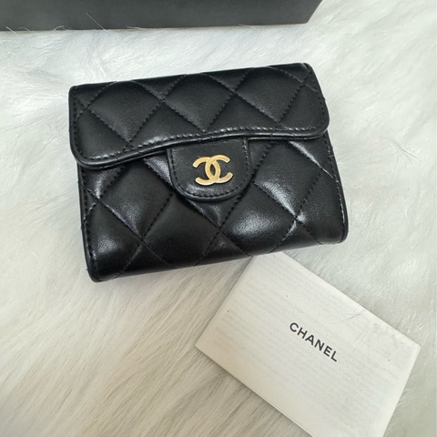 Chanel coco雙層短夾卡包