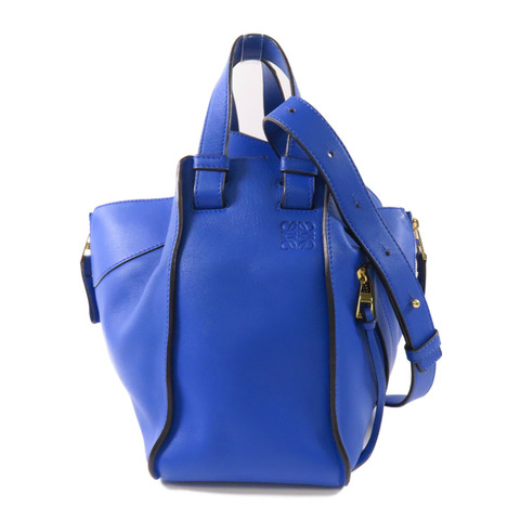 LOEWE 牛皮皮革Hammock銀扣肩背袋
