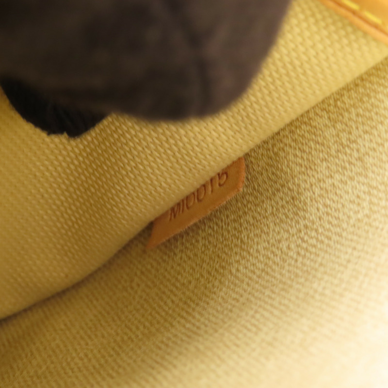 LOUIS VUITTON Monogram Trouville金扣手挽袋棕色-7