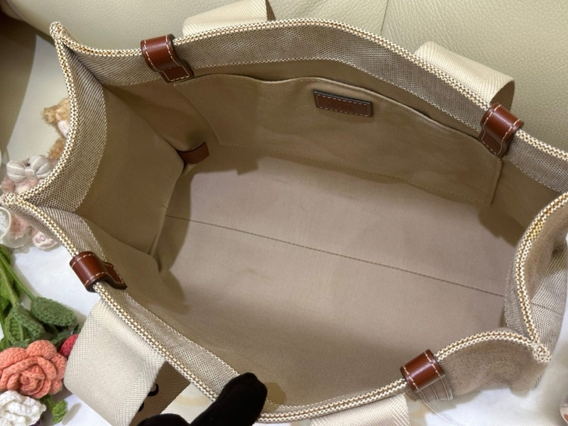 🧚🏻Chloé Woody Tote Bag帆布托特包 (中號/焦糖咖色)（改版前的淺亞麻☺️）-6