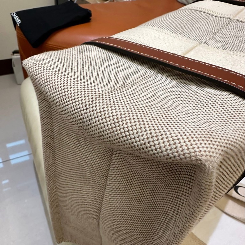 🧚🏻Chloé Woody Tote Bag帆布托特包 (中號/焦糖咖色)（改版前的淺亞麻☺️）-15