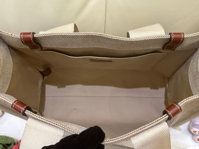 🧚🏻Chloé Woody Tote Bag帆布托特包 (中號/焦糖咖色)（改版前的淺亞麻☺️）-16