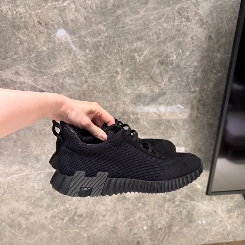 Hermes 愛馬仕Bouncing sneaker 全黑So Black 二手男士休閒鞋-2