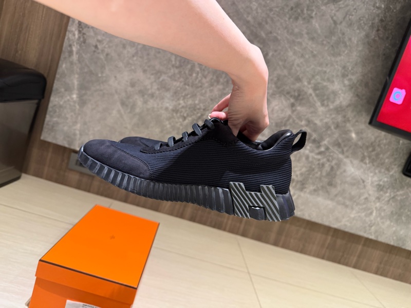 Hermes 愛馬仕Bouncing sneaker 全黑So Black 二手男士休閒鞋-6