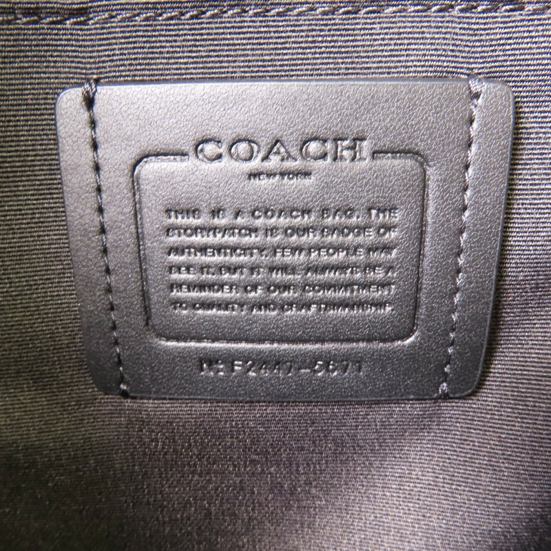 COACH 塗層帆布Rucksack金扣背包-8
