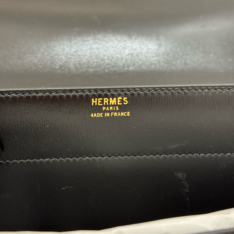 Hermès 1938 帆布拼接手拿包-6