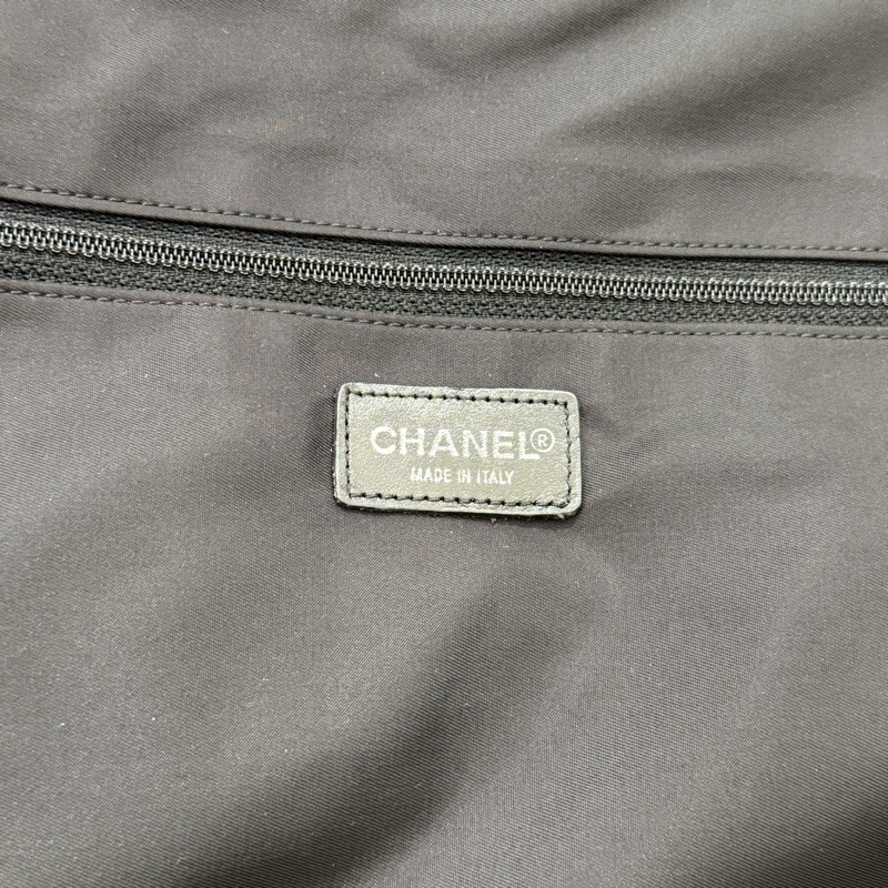 Chanel 黑色冰格旅行袋-11