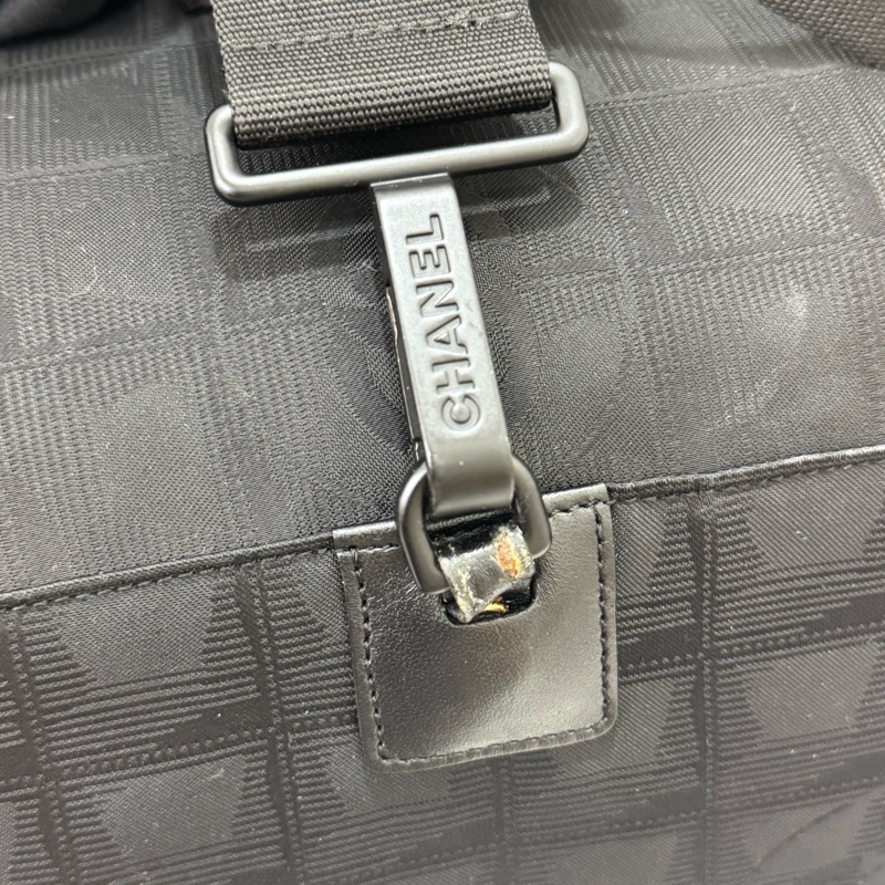 Chanel 黑色冰格旅行袋-28