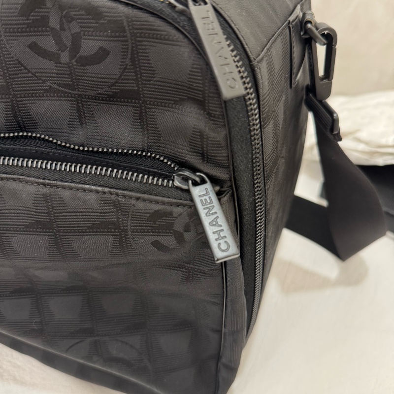 Chanel 黑色冰格旅行袋-29