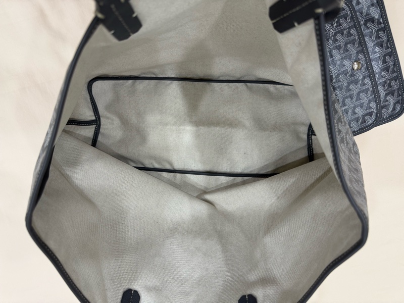 灰色 PVC塗層帆布 Saint Louis PM 手提包-3