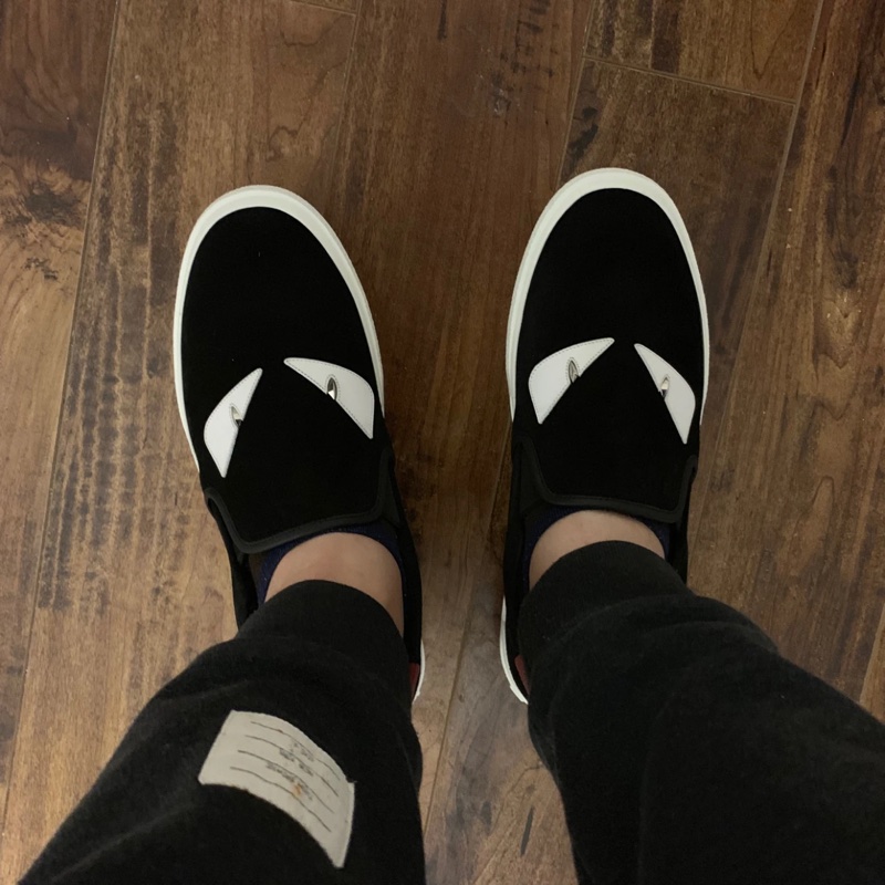 FENDI Sneaker 7E0904 黑底銀眼-6