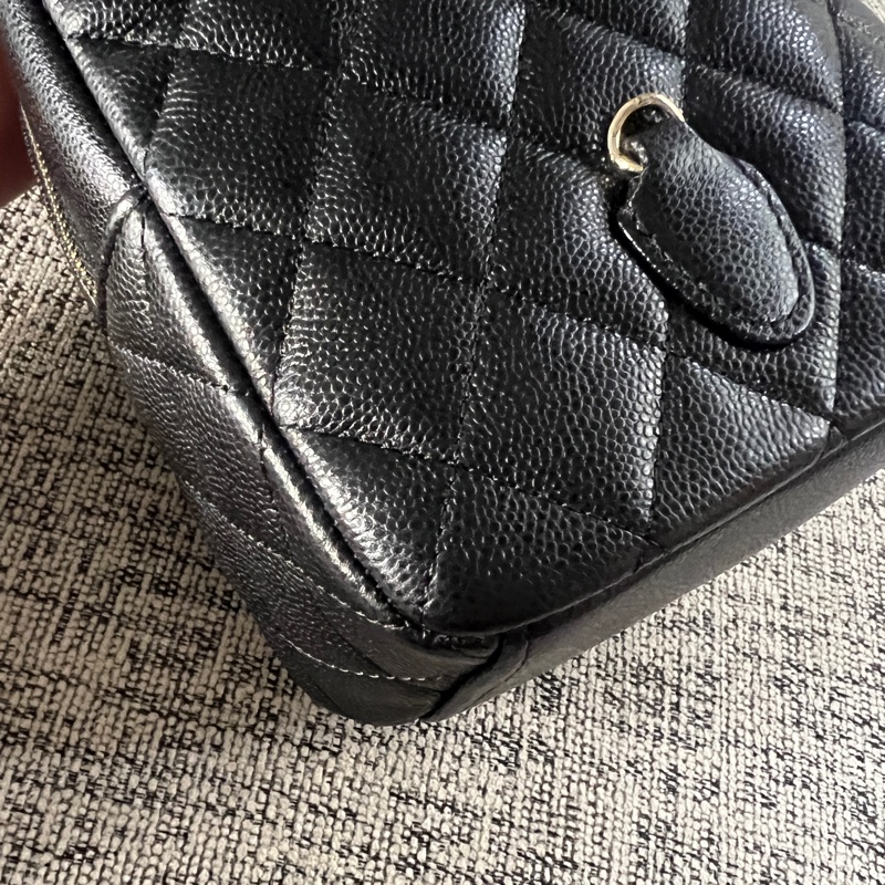 Chanel 荔枝黑金小書包-15