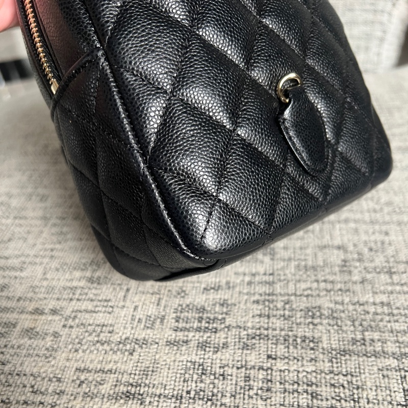 Chanel 荔枝黑金小書包-24