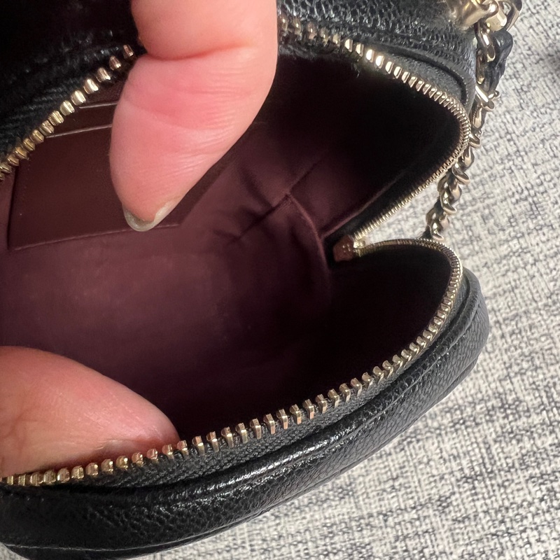 Chanel 荔枝黑金小書包-36