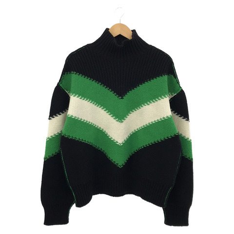 BOTTEGA VENETA 龜紋針織羊毛黑色二手男女通用