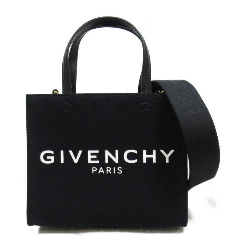 GIVENCHY 2way 肩部斜背包 BB50N0B1F1001 帆布 黑色-0
