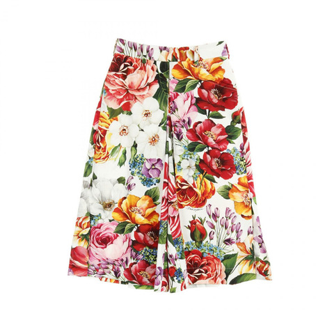 DOLCE & GABBANA 褲子 棉 白色 覆蓋色 二手 女款 36 碼