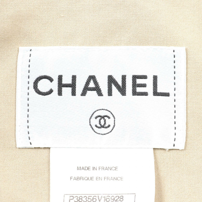 香奈兒 (CHANEL) 米色真絲棉風衣,二手女款,36碼-2