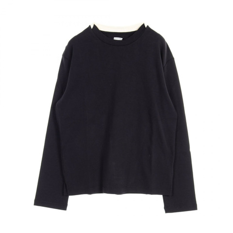 BOTTEGA VENETA 流體平紋 T 卹 773594V2JW04121S 棉質海軍藍全新男式 #S