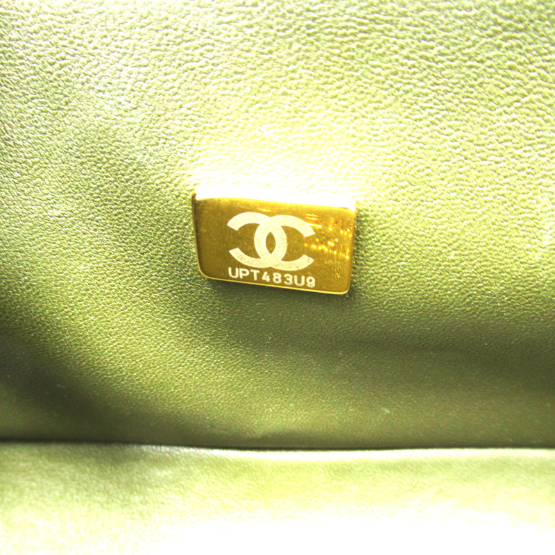 CHANEL CC Boy 單肩包 A67085 皮革 卡其色 橄欖綠 二手 女款 Coco-8